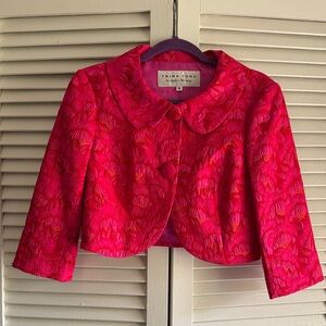1960’s style Fuschia embroidered bolero